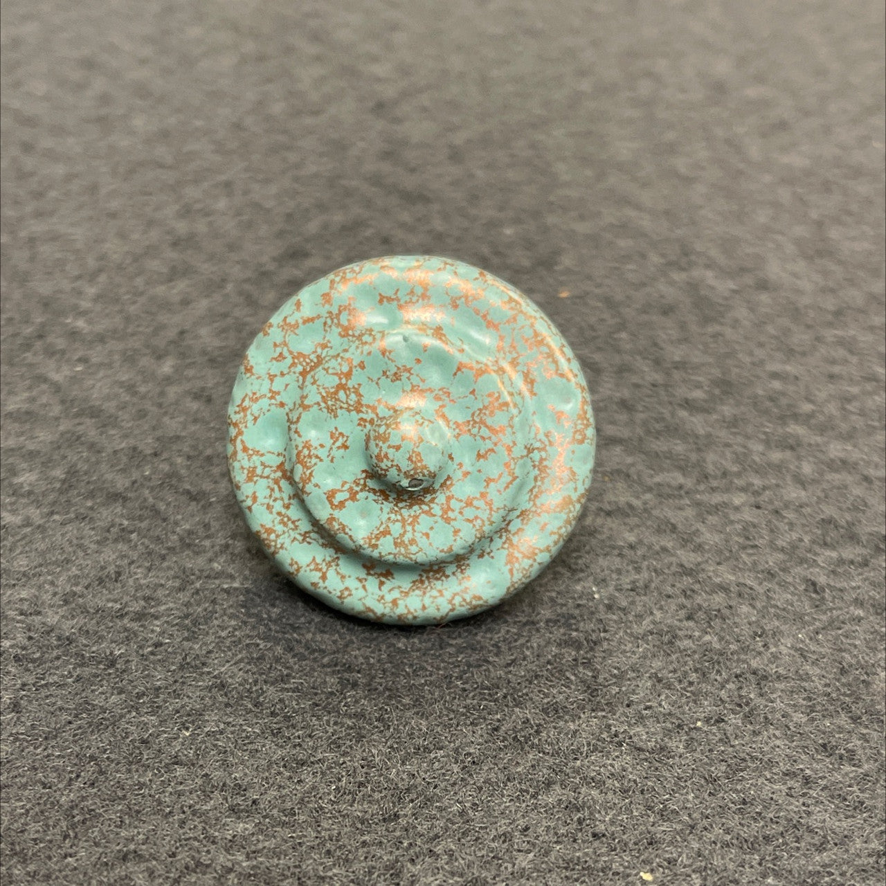 Antique Copper Knob Verdigris