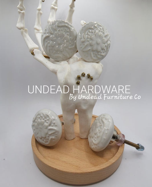 Celeste - Ceramic with Raised Flowers - Undead Hardware