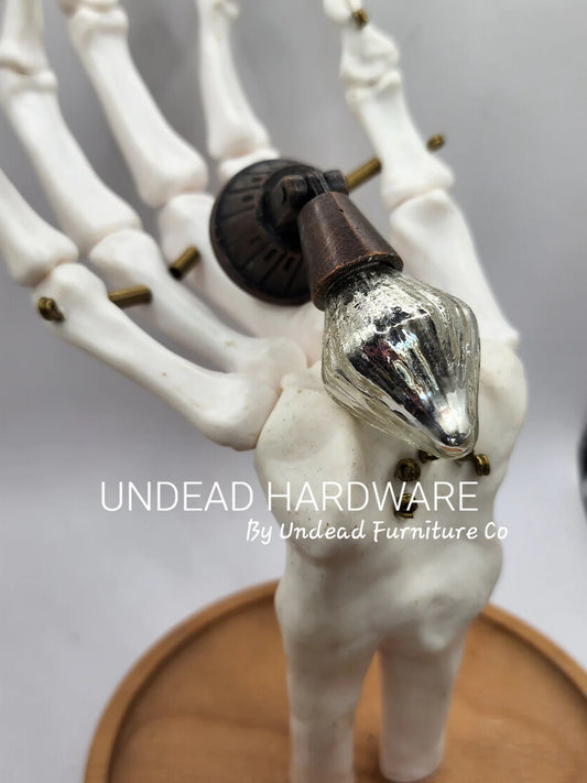 Mercury Glass Drop Pull - Undead Hardware