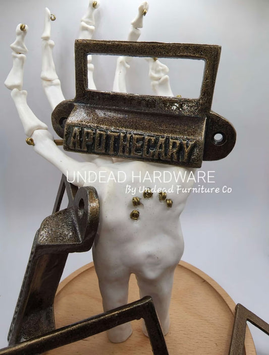 Medicine Man - Iron APOTHECARY Cup with Label Slot - Undead Hardware